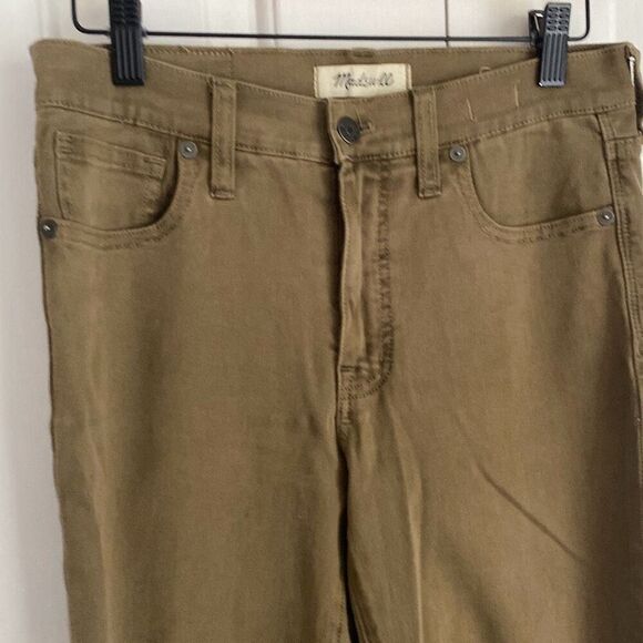 Madewell 9" High-Rise Skinny Jeans: Garment-Dyed Edition Safari Khaki Size 27 - Picture 3 of 8